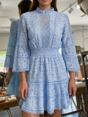 Temptation Positano Basilico Cielo Mini Dress